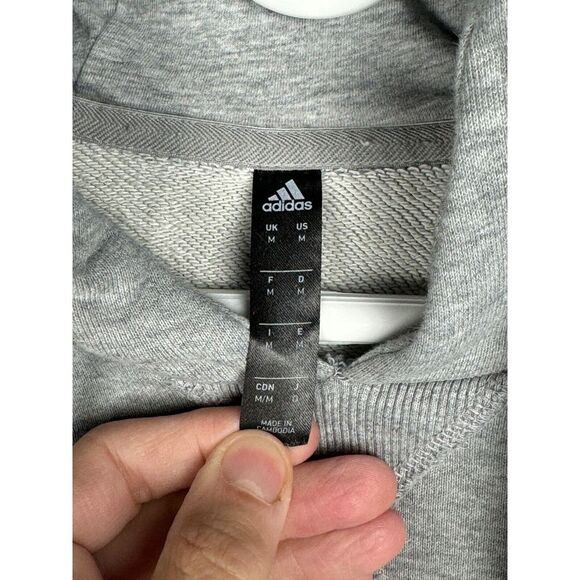 MLS‎ Portland Timbers Adidas Hoodie Mens M Gray Fleece Pullover Soccer - Picture 6 of 11